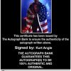 Kurt Angle authentic signed WWE wrestling 8x10 photo W/Cert Autographed 35 Certificate of Authenticity from The Autograph Bank