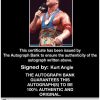 Kurt Angle authentic signed WWE wrestling 8x10 photo W/Cert Autographed 37 Certificate of Authenticity from The Autograph Bank