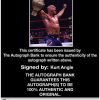 Kurt Angle authentic signed WWE wrestling 8x10 photo W/Cert Autographed 39 Certificate of Authenticity from The Autograph Bank
