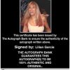 Lilian Garcia authentic signed WWE wrestling 8x10 photo W/Cert Autographed 06 Certificate of Authenticity from The Autograph Bank