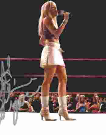 Lilian Garcia authentic signed WWE wrestling 8x10 photo W/Cert Autographed 07 signed 8x10 photo
