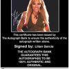 Lilian Garcia authentic signed WWE wrestling 8x10 photo W/Cert Autographed 11 Certificate of Authenticity from The Autograph Bank