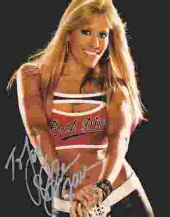 Lilian Garcia authentic signed WWE wrestling 8x10 photo W/Cert Autographed 22 signed 8x10 photo
