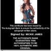 Mickie James authentic signed WWE wrestling 8x10 photo W/Cert Autographed 05 Certificate of Authenticity from The Autograph Bank
