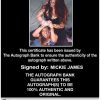 Mickie James authentic signed WWE wrestling 8x10 photo W/Cert Autographed 14 Certificate of Authenticity from The Autograph Bank