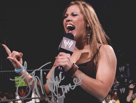 Mickie James authentic signed WWE wrestling 8x10 photo W/Cert Autographed 24 signed 8x10 photo