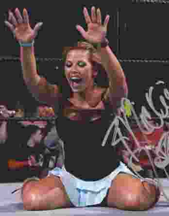 Mickie James authentic signed WWE wrestling 8x10 photo W/Cert Autographed 26 signed 8x10 photo