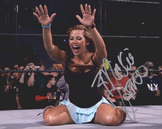 Mickie James authentic signed WWE wrestling 8x10 photo W/Cert Autographed 26 signed 8x10 photo