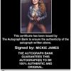Mickie James authentic signed WWE wrestling 8x10 photo W/Cert Autographed 29 Certificate of Authenticity from The Autograph Bank