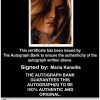 Maria Kanellis authentic signed WWE wrestling 8x10 photo W/Cert Autographed 01 Certificate of Authenticity from The Autograph Bank