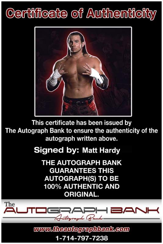 Reprint MATT HARDY #3 WWE Signed 10x8 Mounted Photo Print FREE DELIVERY 