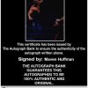 Maven Huffman authentic signed WWE wrestling 8x10 photo W/Cert Autographed 04 Certificate of Authenticity from The Autograph Bank