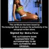 Melina Perez authentic signed WWE wrestling 8x10 photo W/Cert Autographed 05 Certificate of Authenticity from The Autograph Bank