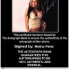 Melina Perez authentic signed WWE wrestling 8x10 photo W/Cert Autographed 07 Certificate of Authenticity from The Autograph Bank