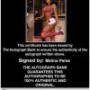 Melina Perez authentic signed WWE wrestling 8x10 photo W/Cert Autographed 14 Certificate of Authenticity from The Autograph Bank