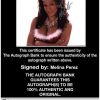 Melina Perez authentic signed WWE wrestling 8x10 photo W/Cert Autographed 22 Certificate of Authenticity from The Autograph Bank