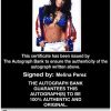 Melina Perez authentic signed WWE wrestling 8x10 photo W/Cert Autographed 32 Certificate of Authenticity from The Autograph Bank
