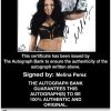 Melina Perez authentic signed WWE wrestling 8x10 photo W/Cert Autographed 38 Certificate of Authenticity from The Autograph Bank