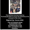 Nunzio authentic signed WWE wrestling 8x10 photo W/Cert Autographed 01 Certificate of Authenticity from The Autograph Bank