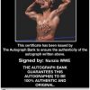 Nunzio authentic signed WWE wrestling 8x10 photo W/Cert Autographed 02 Certificate of Authenticity from The Autograph Bank