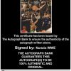Nunzio authentic signed WWE wrestling 8x10 photo W/Cert Autographed 03 Certificate of Authenticity from The Autograph Bank