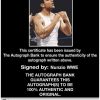 Nunzio authentic signed WWE wrestling 8x10 photo W/Cert Autographed 07 Certificate of Authenticity from The Autograph Bank