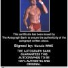 Nunzio authentic signed WWE wrestling 8x10 photo W/Cert Autographed 09 Certificate of Authenticity from The Autograph Bank