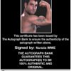Nunzio authentic signed WWE wrestling 8x10 photo W/Cert Autographed 10 Certificate of Authenticity from The Autograph Bank