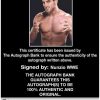Nunzio authentic signed WWE wrestling 8x10 photo W/Cert Autographed 15 Certificate of Authenticity from The Autograph Bank