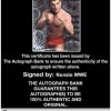 Nunzio authentic signed WWE wrestling 8x10 photo W/Cert Autographed 16 Certificate of Authenticity from The Autograph Bank