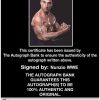 Nunzio authentic signed WWE wrestling 8x10 photo W/Cert Autographed 18 Certificate of Authenticity from The Autograph Bank