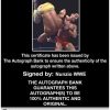 Nunzio authentic signed WWE wrestling 8x10 photo W/Cert Autographed 19 Certificate of Authenticity from The Autograph Bank