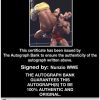 Nunzio authentic signed WWE wrestling 8x10 photo W/Cert Autographed 26 Certificate of Authenticity from The Autograph Bank