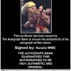 Nunzio authentic signed WWE wrestling 8x10 photo W/Cert Autographed 29 Certificate of Authenticity from The Autograph Bank