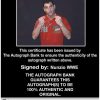 Nunzio authentic signed WWE wrestling 8x10 photo W/Cert Autographed 41 Certificate of Authenticity from The Autograph Bank