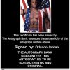 Orlando Jordan authentic signed WWE wrestling 8x10 photo W/Cert Autographed 02 Certificate of Authenticity from The Autograph Bank