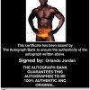 Orlando Jordan authentic signed WWE wrestling 8x10 photo W/Cert Autographed 06 Certificate of Authenticity from The Autograph Bank