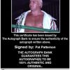 Pat Patterson authentic signed WWE wrestling 8x10 photo W/Cert Autographed 01 Certificate of Authenticity from The Autograph Bank