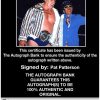 Pat Patterson authentic signed WWE wrestling 8x10 photo W/Cert Autographed 04 Certificate of Authenticity from The Autograph Bank