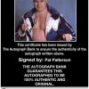 Pat Patterson authentic signed WWE wrestling 8x10 photo W/Cert Autographed 06 Certificate of Authenticity from The Autograph Bank