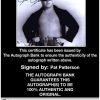 Pat Patterson authentic signed WWE wrestling 8x10 photo W/Cert Autographed 07 Certificate of Authenticity from The Autograph Bank