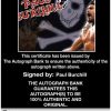 Paul Burchill authentic signed WWE wrestling 8x10 photo W/Cert Autographed 01 Certificate of Authenticity from The Autograph Bank
