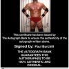Paul Burchill authentic signed WWE wrestling 8x10 photo W/Cert Autographed 06 Certificate of Authenticity from The Autograph Bank