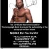 Paul Burchill authentic signed WWE wrestling 8x10 photo W/Cert Autographed 07 Certificate of Authenticity from The Autograph Bank