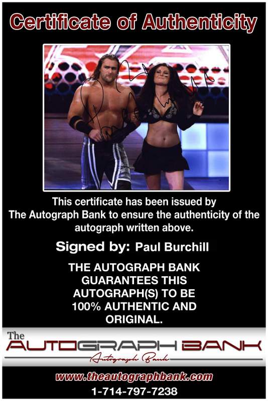 Paul Burchill authentic signed WWE wrestling 8x10 photo W/Cert Autographed 12 Certificate of Authenticity from The Autograph Bank