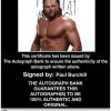 Paul Burchill authentic signed WWE wrestling 8x10 photo W/Cert Autographed 15 Certificate of Authenticity from The Autograph Bank
