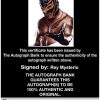 Rey Mysterio authentic signed WWE wrestling 8x10 photo W/Cert Autographed 02 Certificate of Authenticity from The Autograph Bank
