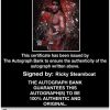 Ricky Steamboat authentic signed WWE wrestling 8x10 photo W/Cert Autographed 11 Certificate of Authenticity from The Autograph Bank