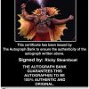 Ricky Steamboat authentic signed WWE wrestling 8x10 photo W/Cert Autographed 14 Certificate of Authenticity from The Autograph Bank