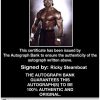 Ricky Steamboat authentic signed WWE wrestling 8x10 photo W/Cert Autographed 18 Certificate of Authenticity from The Autograph Bank
